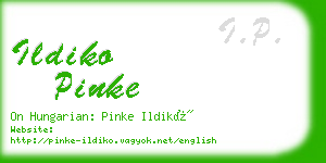 ildiko pinke business card
